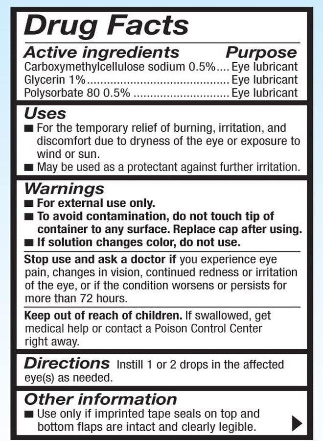 Refresh Optive Advanced Lubricant Eye Drops - 0.66 oz, (3 X Twin Packs) - Image 4